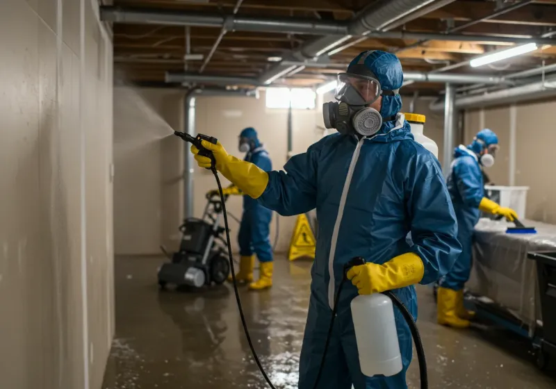 Basement Sanitization and Antimicrobial Treatment process in Lawai, HI