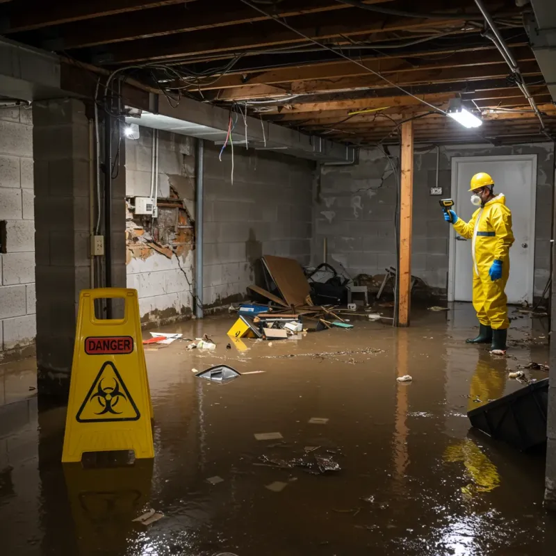 Flooded Basement Electrical Hazard in Lawai, HI Property